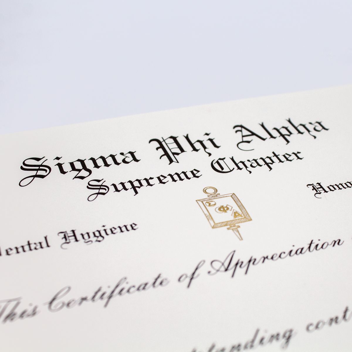 Certificate of Appreciation | Detail