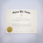 Chapter Certificate