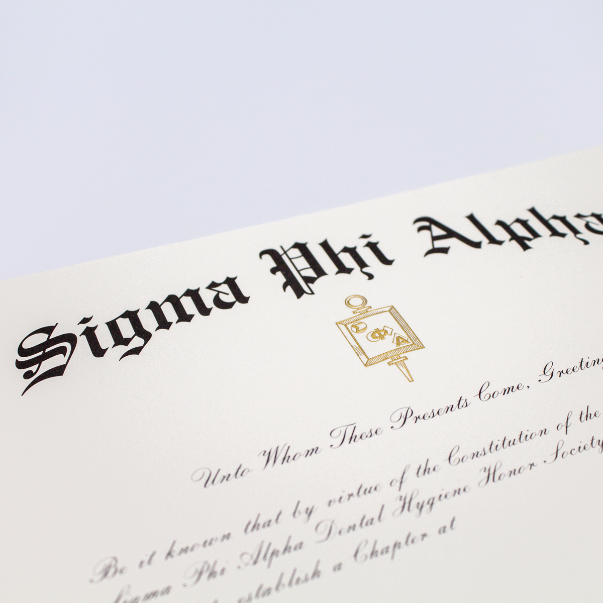 Chapter Certificate | Detail