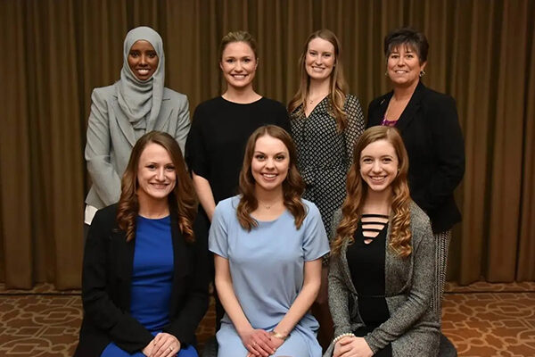 group photo of Sigma Phi Alpha members
