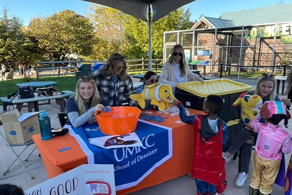 UMKC School of Dentistry booth